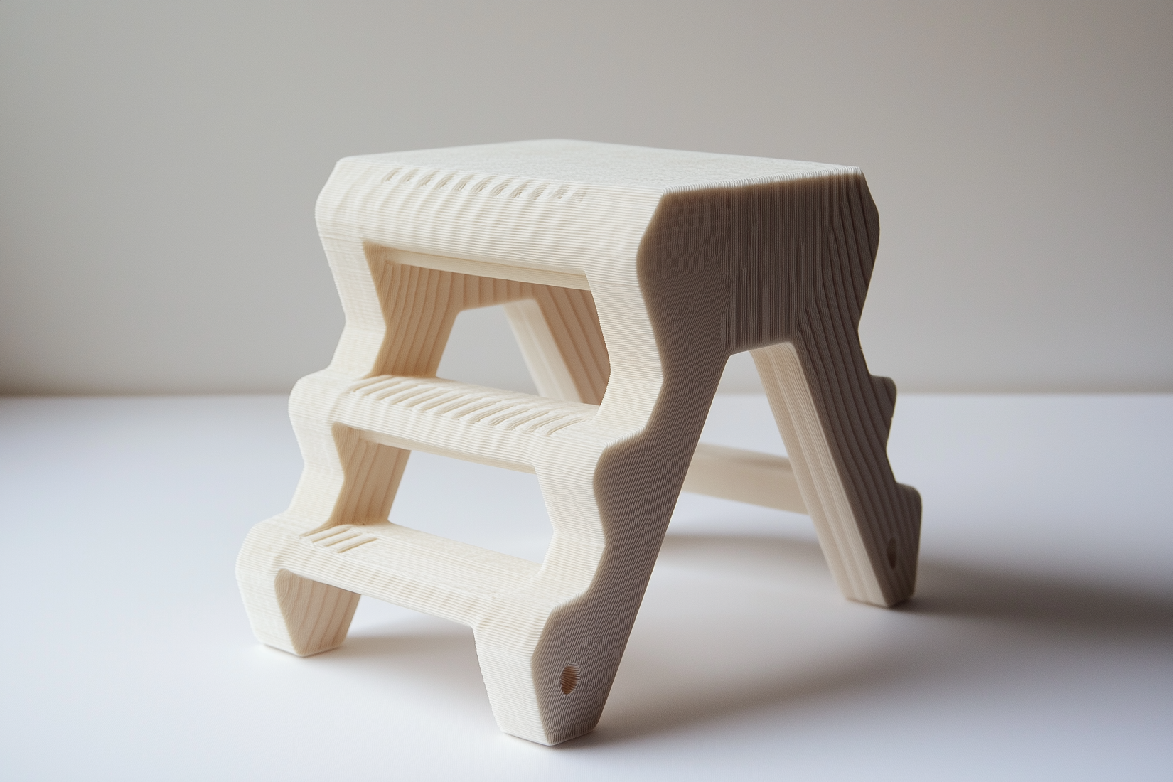 Taburete impreso en 3D.