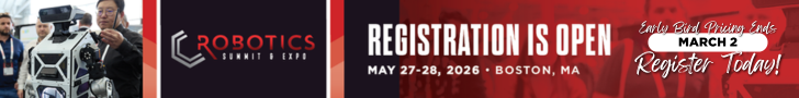 ANUNCIO DEL LUGAR para Robotics Summit 2026, reserve la fecha.
