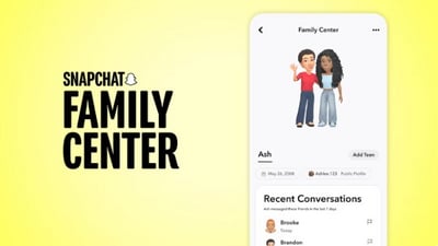 Snapchat actualiza Family Center para brindarles a los padres más control y al mismo tiempo mantener seguros los mensajes privados de los adolescentes. (Snapchat)
