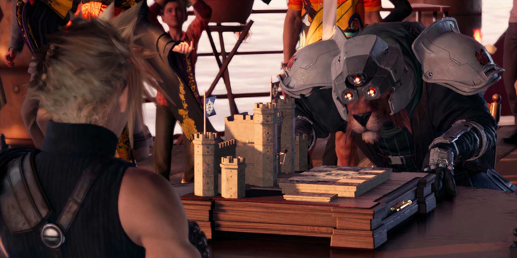 Red XIII se sorprende al perderse en Queen's Blood en Final Fantasy VII Rebirth
