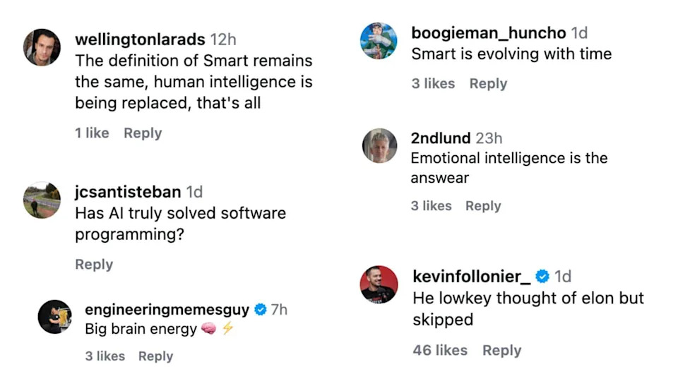 Respuestas de Instagram