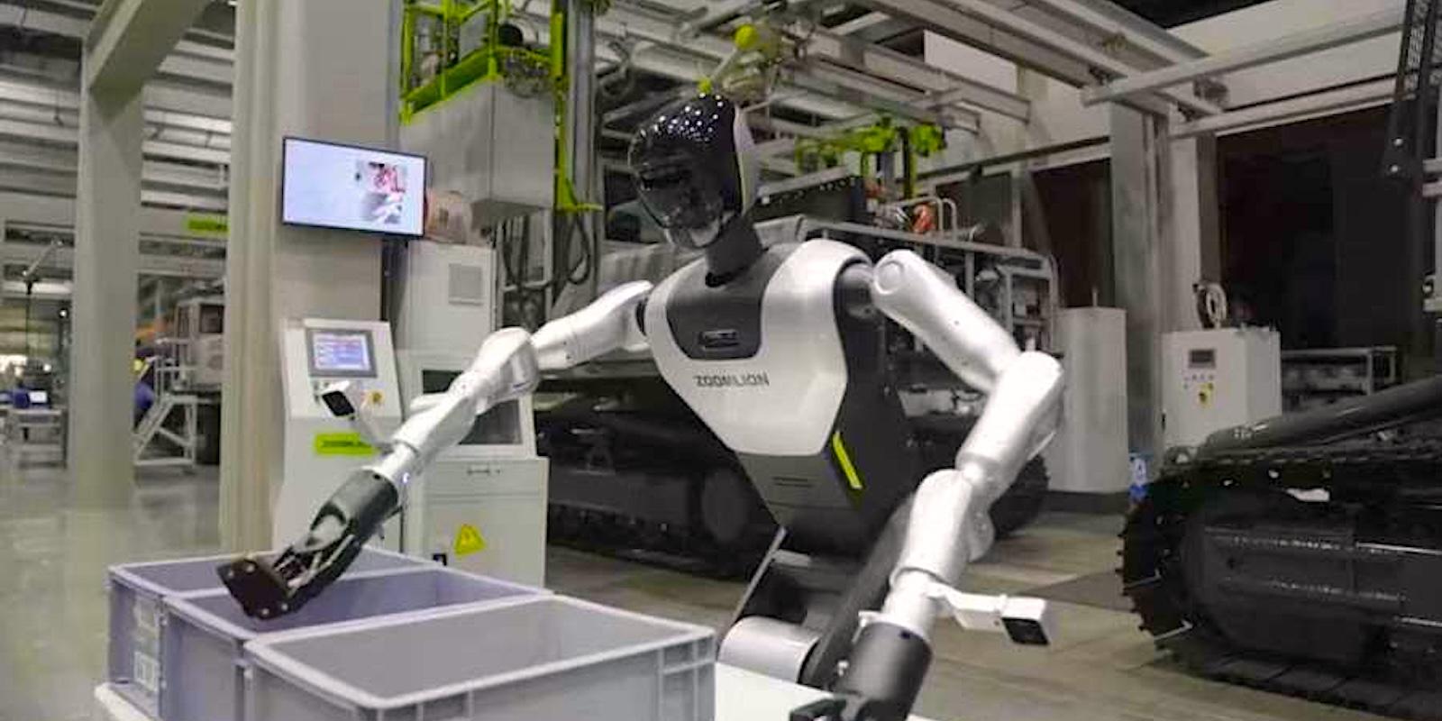 Los robots con inteligencia artificial de Zoomlion ayudan a construir una excavadora cada seis minutos