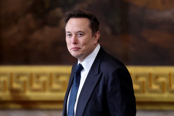 Elon Musk, director ejecutivo de Tesla, SpaceX y X, llegará a la rotonda del Capitolio de Estados Unidos para la toma de posesión de Donald Trump el 20 de enero de 2025.