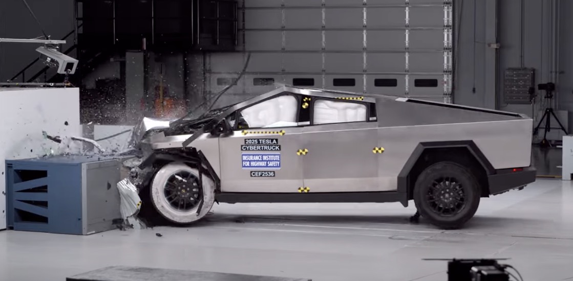 Prueba de choque del Tesla Cybertruck