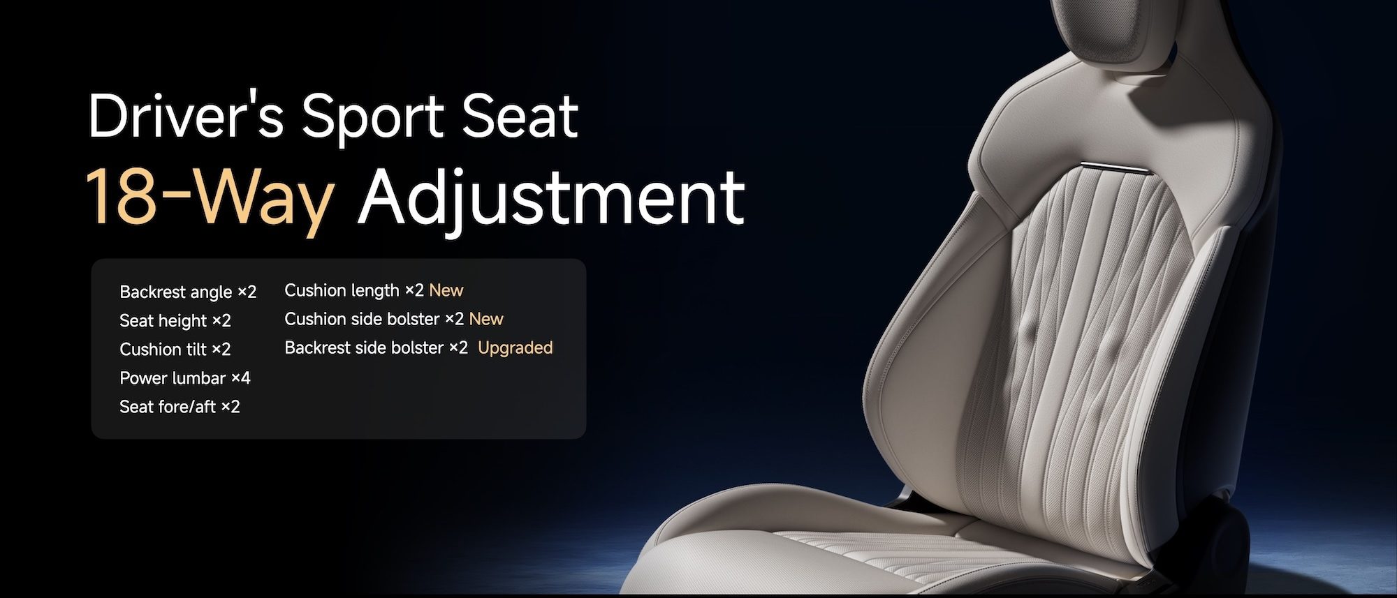 Ajuste del asiento Xiaomi SU7