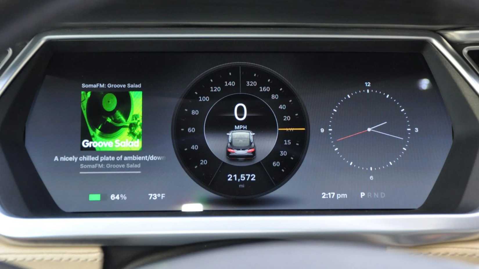 Pantalla táctil del Tesla Model S 2014