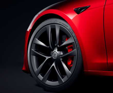 Rueda a cuadros Tesla Model S 2025