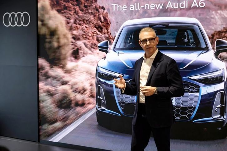 El director ejecutivo de Audi Corea, Steve Cloete, habla en una conferencia de prensa en Seúl el 15 de enero. Cortesía de Audi Corea
