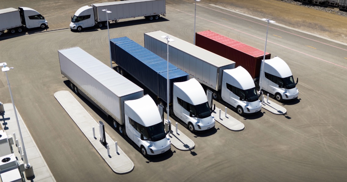 Tesla Semi Megacharger Pilot con paradas de camiones