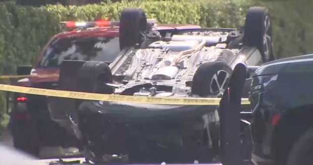 Dos mujeres murieron en el volcamiento del 11 de agosto de 2024 cerca de la Avenida 27 del Noroeste y la Calle Sexta en la zona no incorporada del Condado de Broward. (Cortesía de WSVN-7)